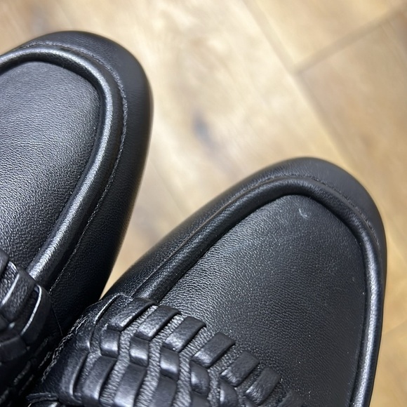 Veronica Beard Arlie Black Leather Loafers Size 7M - Picture 8 of 8